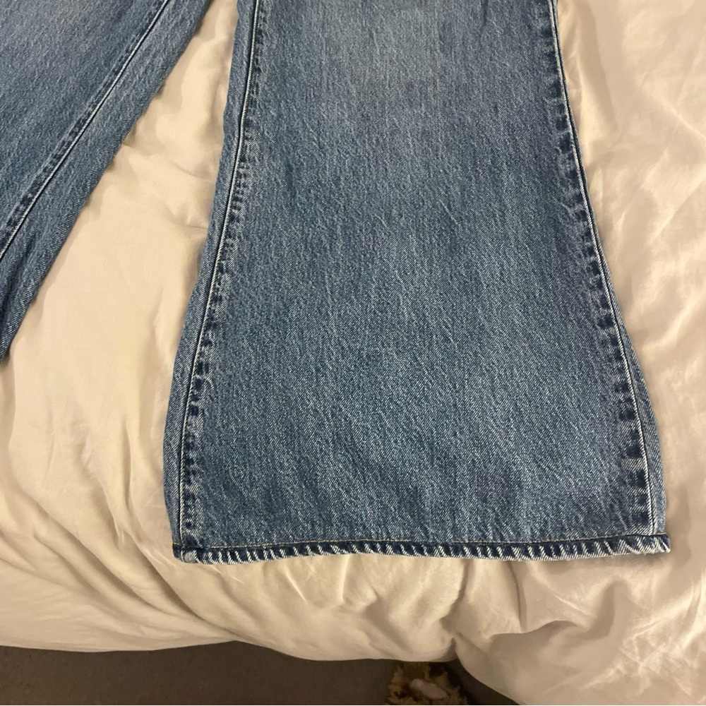 ROLLA'S Wide Leg High Rise Blue Jeans - Picture 2 of 8